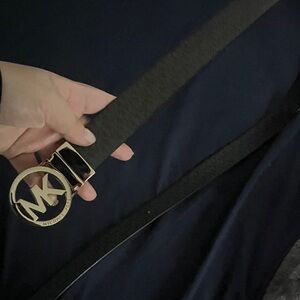 Michael Kors Black and Gold Belt Bag